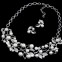 SET bijuterii mireasa fashion colier si cercei placate cu perle si cristale#2