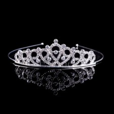 Tiara coronita diadema mireasa placata cu argint 925 si cristale speciale